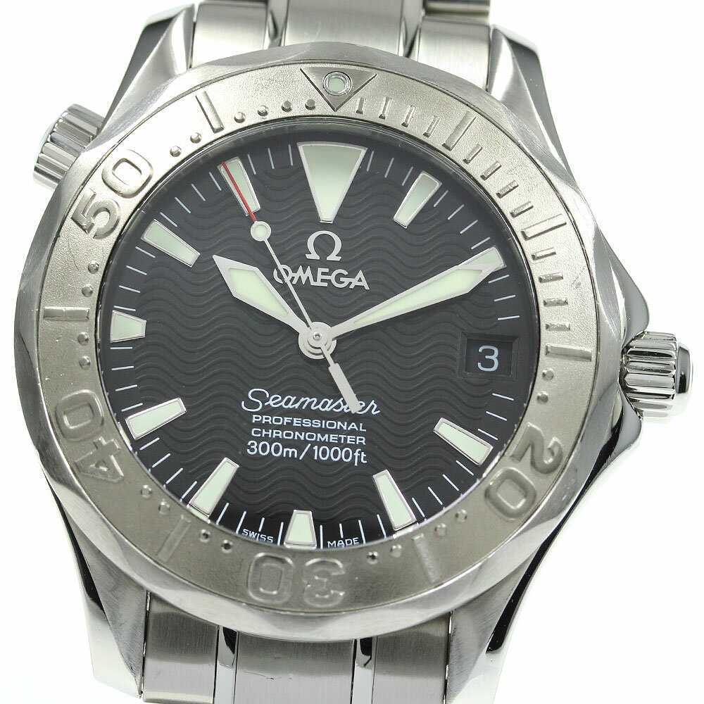 【OMEGA】オメガ シーマスター300 WGベゼル 2236.50 自動巻き ボーイズ_697226【中古】