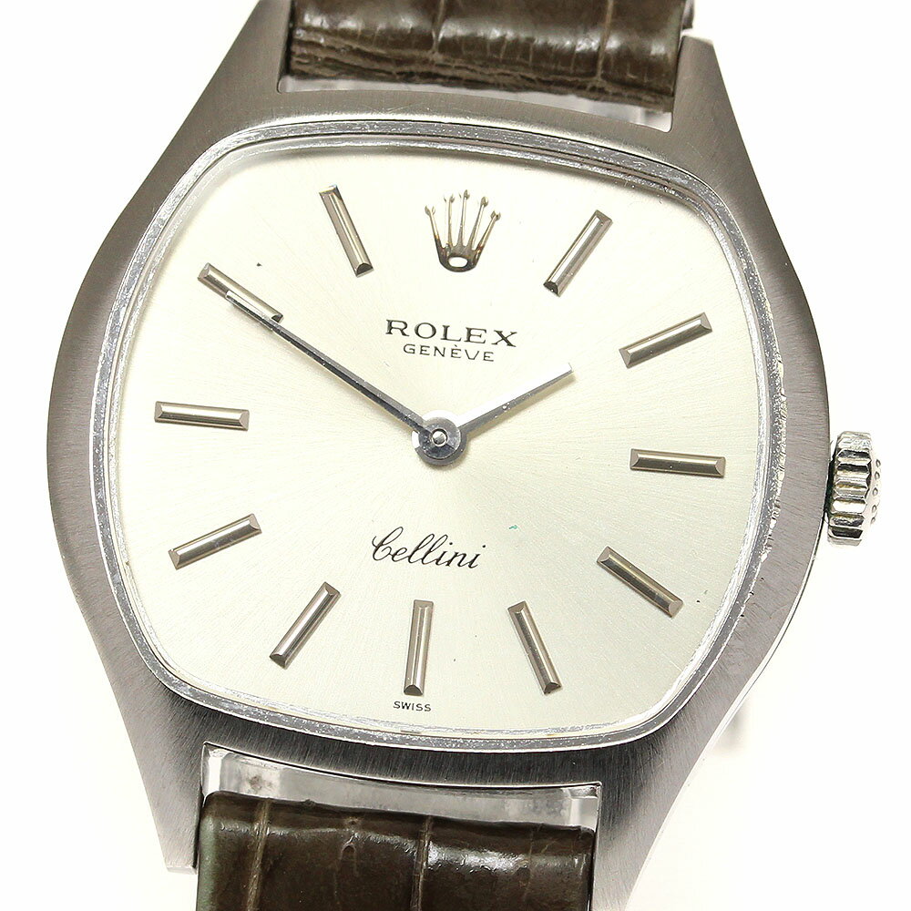 【ROLEX】ロレックス チェリーニ K18WG ヴィンテージ Cal.1600 ref.3801 手巻き レディース_697270【中古】