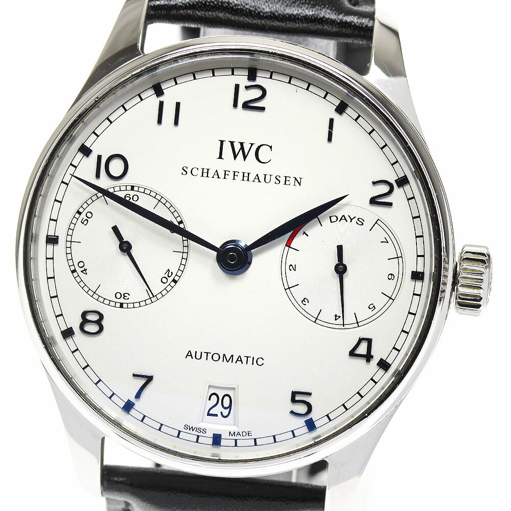 ★保証書付き【IWC SCHAFFHAUSEN】IWC ポルトギーゼ 7デイズ パワーリザーブ デイ ...