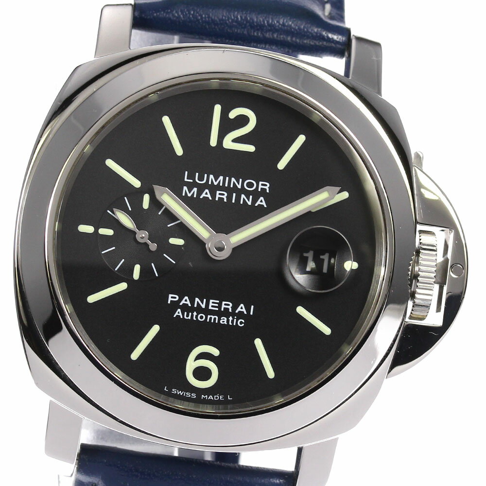 ☆良品【PANERAI】パネライ ルミノールマリーナ デイト スモールセコンド PAM00104 自 ...