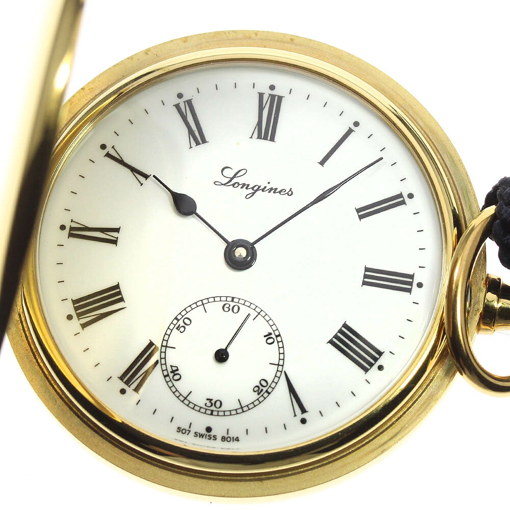 ★保証書付き【LONGINES】ロンジン 懐中時計 48mm cal.L507.2 手巻き メンズ_701400【中古】