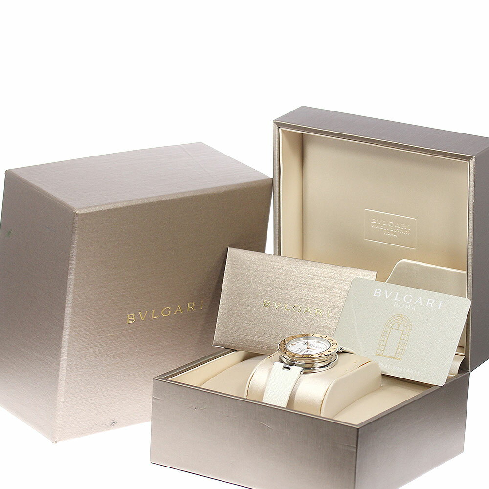 ☆良品★箱・保証書付き【BVLGARI】ブルガリ B-ZERO1 コレッツィオーネ BZP35S クォーツ ボーイズ_695855【中古】