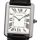 ☆美品★保証書付き【CARTIER】カルティエ タンクソロLM W1018355 クォーツ メンズ_ ...