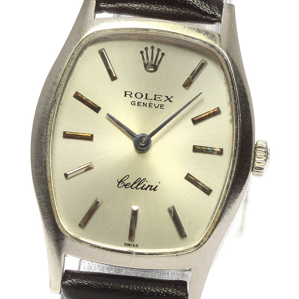 【ROLEX】ロレックス チェリーニ K18WG Cal.1600 ref.3803 手巻き レディース_700847【中古】