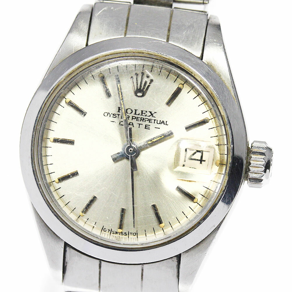 ☆訳あり【ROLEX】ロレックス オイスターパーペチュアル デイト cal.2030 ref.6916 自動巻き レディース_642738【ev20】【中古】