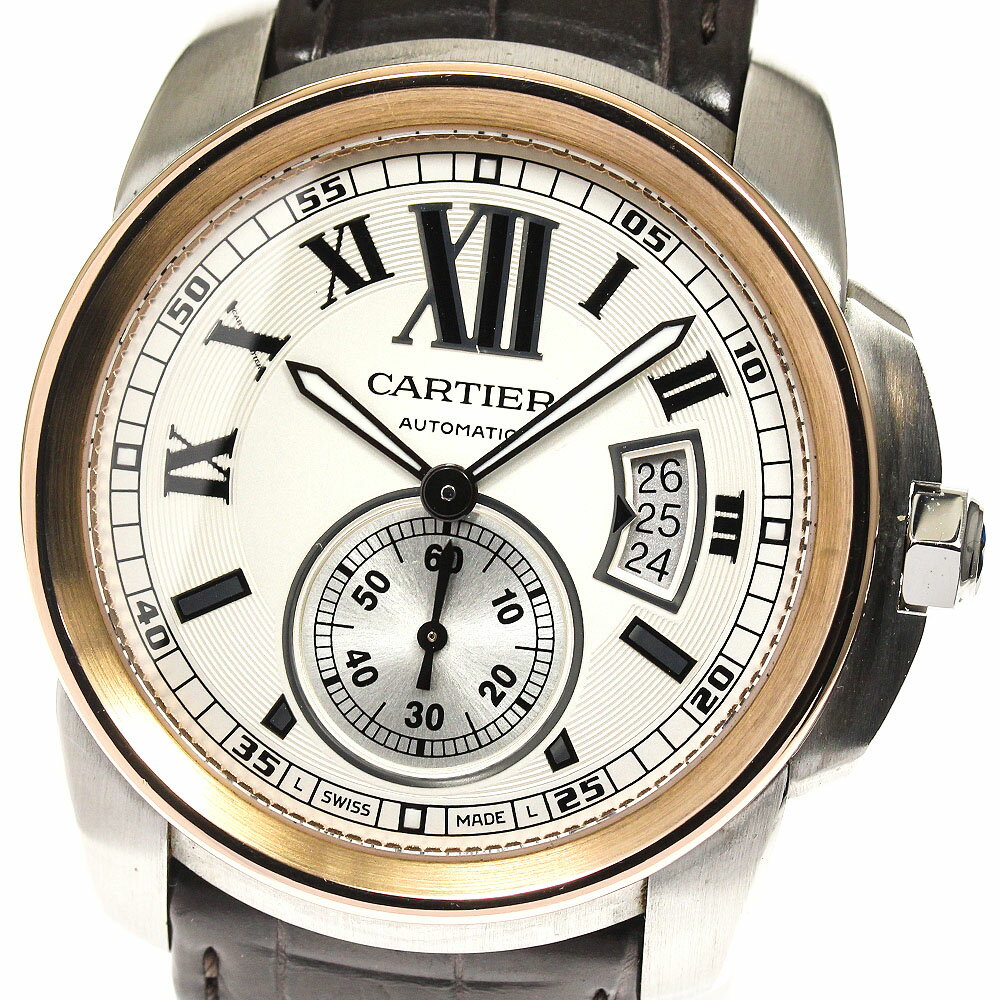 ★保証書付き【CARTIER】カルティエ カリブルドゥカルティエ PGベゼル W7100039 自動巻き メンズ_699873【中古】