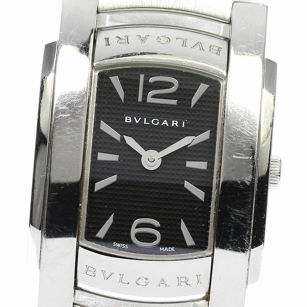 ★保証書付き【BVLGARI】ブルガリ アショーマ AA35S クォーツ レディース_706033【ev20】【中古】