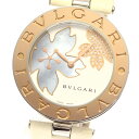 ★箱・保証書付き【BVLGARI】ブルガリ B-ZERO1 フラワーモチーフ ダイヤ BZP35S クォーツ ボーイズ_700634【ev20】【中古】