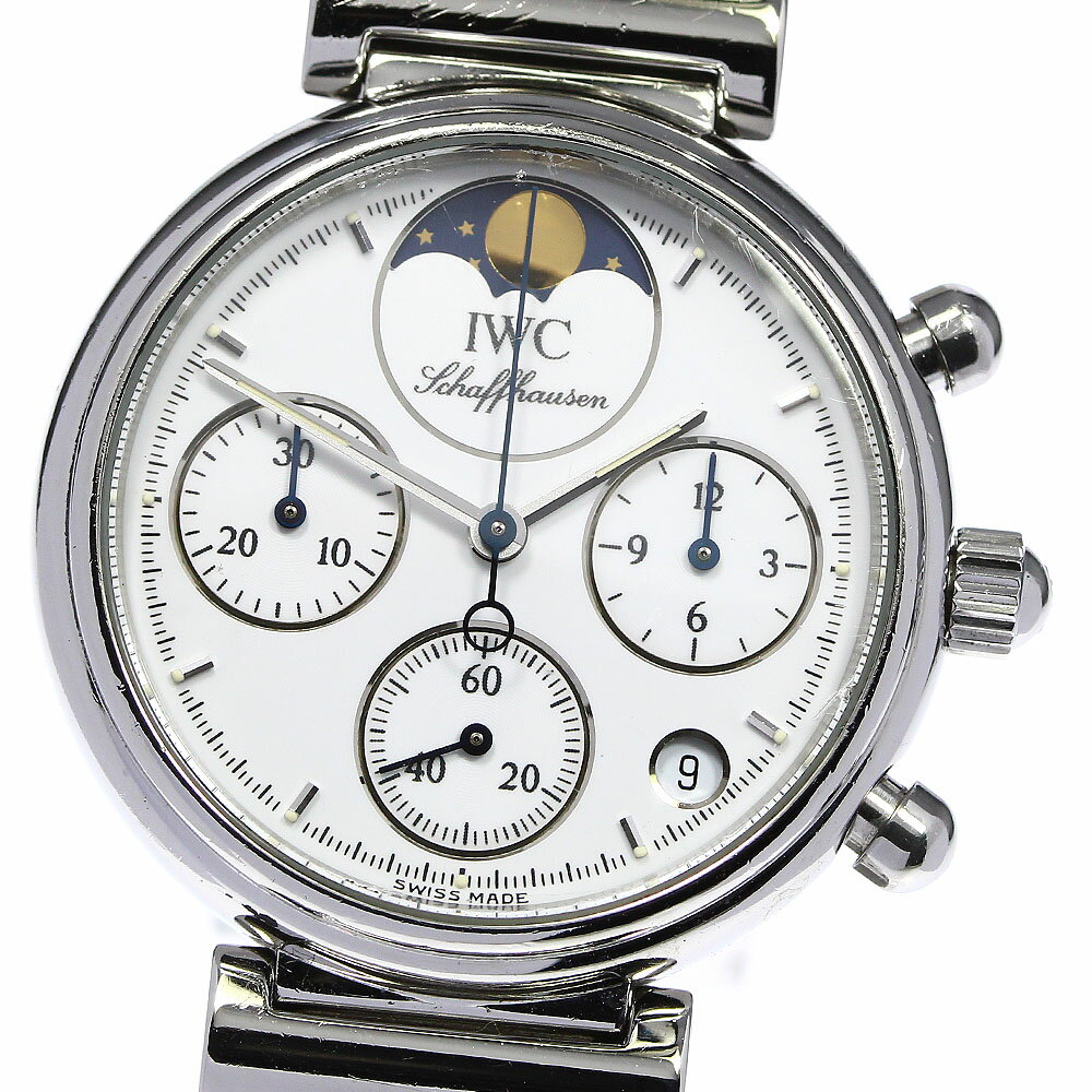 ジャンク IWC IWC SCHAFFHAUSEN IW373606 リトル ダヴィンチ クロノグラフ デイト クォーツ レディース _691895【ev20】【中古】