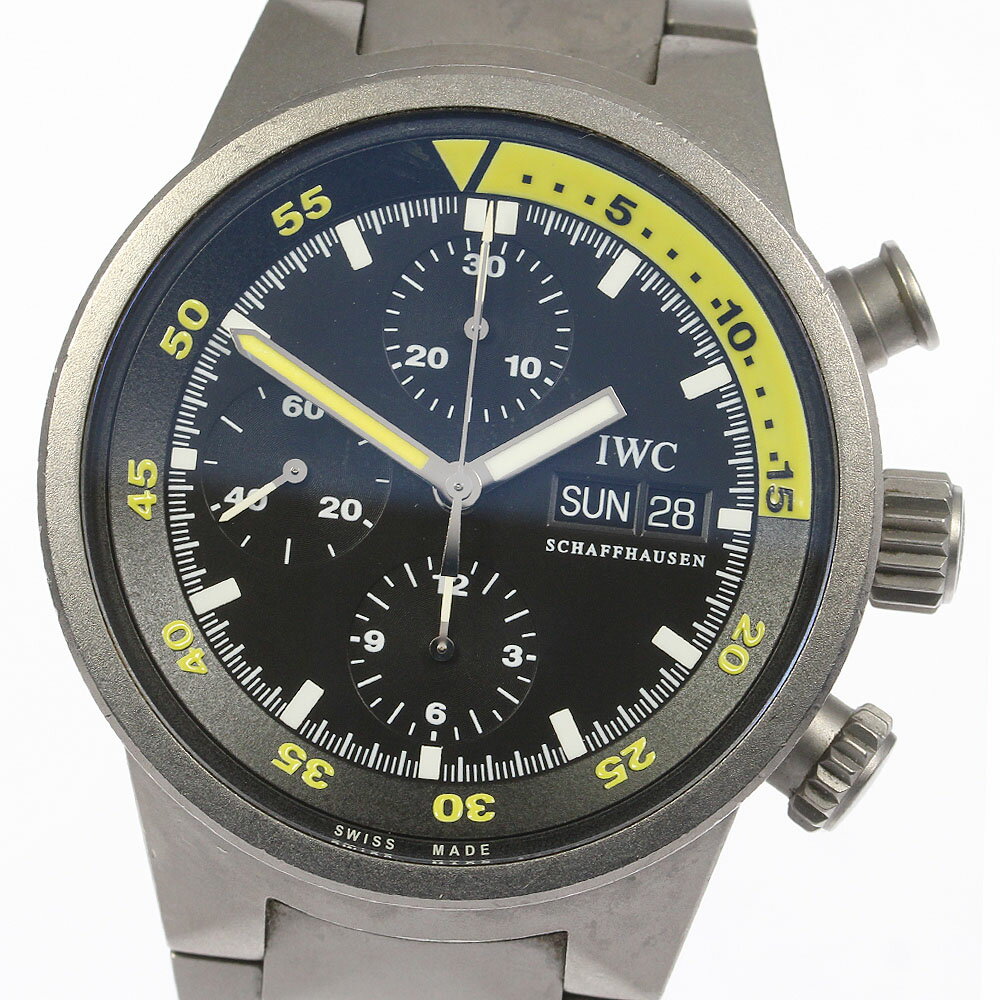 ★保証書付き【IWC SCHAFFHAUSEN】IWC アクアタイマー クロノグラフ IW371903 自動巻き メンズ_710336【63】【中古】