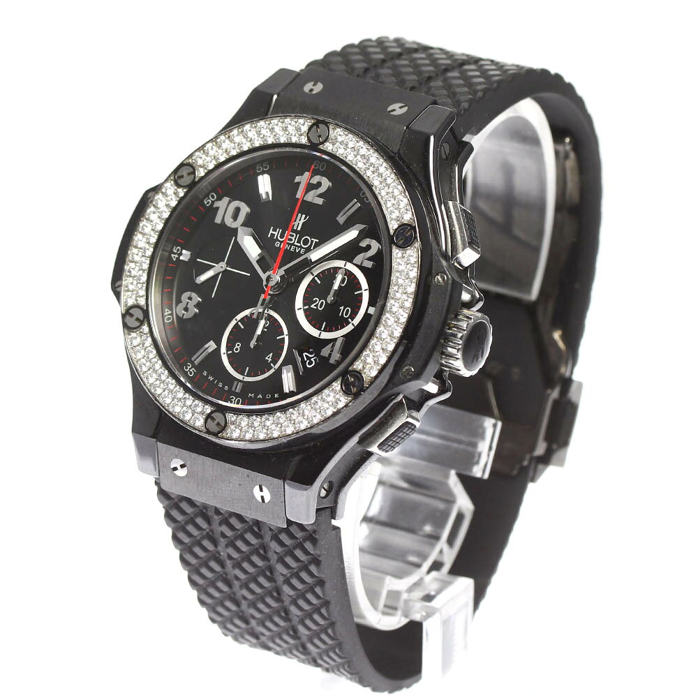 ★保証書付き【HUBLOT】ウブロ ビッグバン クロノグラフ ダイヤベゼル 301.CV.130.R...