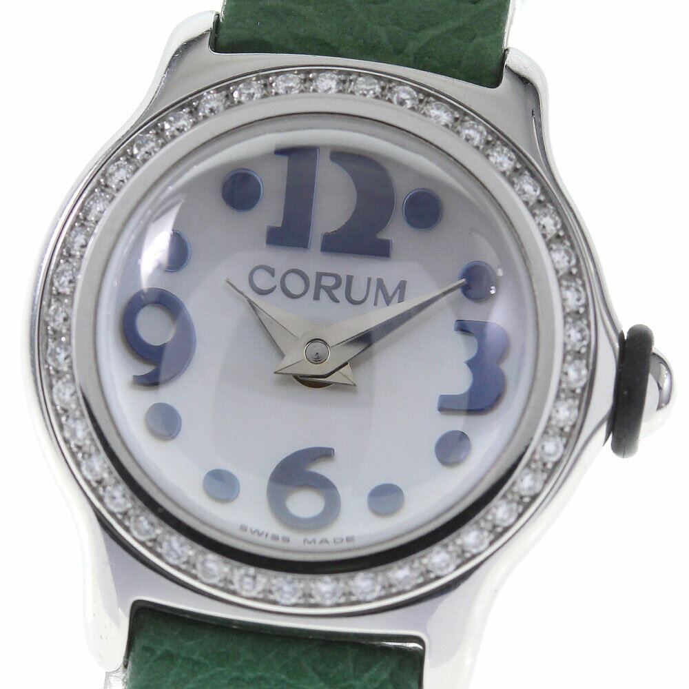 【CORUM】コルム バブル ダイヤベゼル 101.151.47 クォーツ レディース_709667 ...