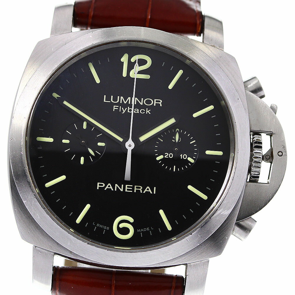 ★箱・保証書付き【PANERAI】パネライ ルミノール 1950 フライバック クロノグラフ PAM ...