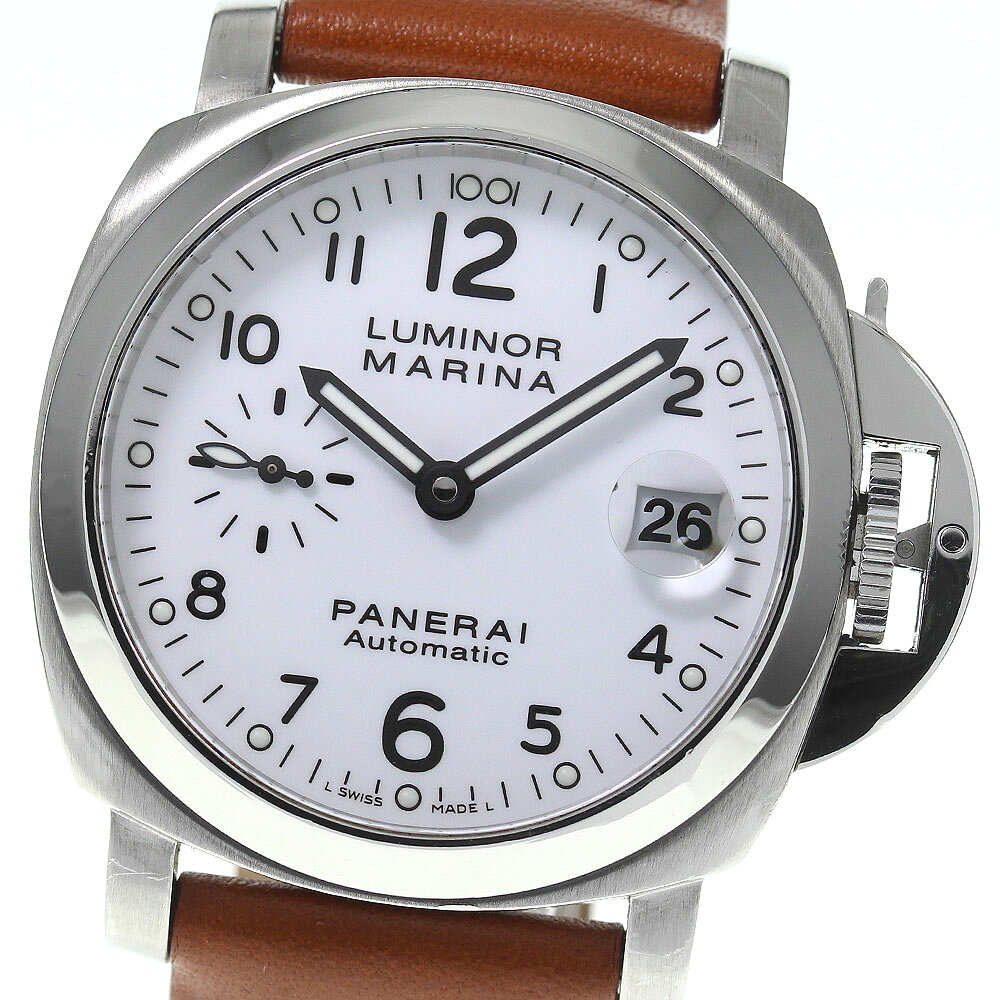 ★箱付き【PANERAI】パネライ ルミノール マリーナ デイト PAM00049 自動巻き メンズ ...