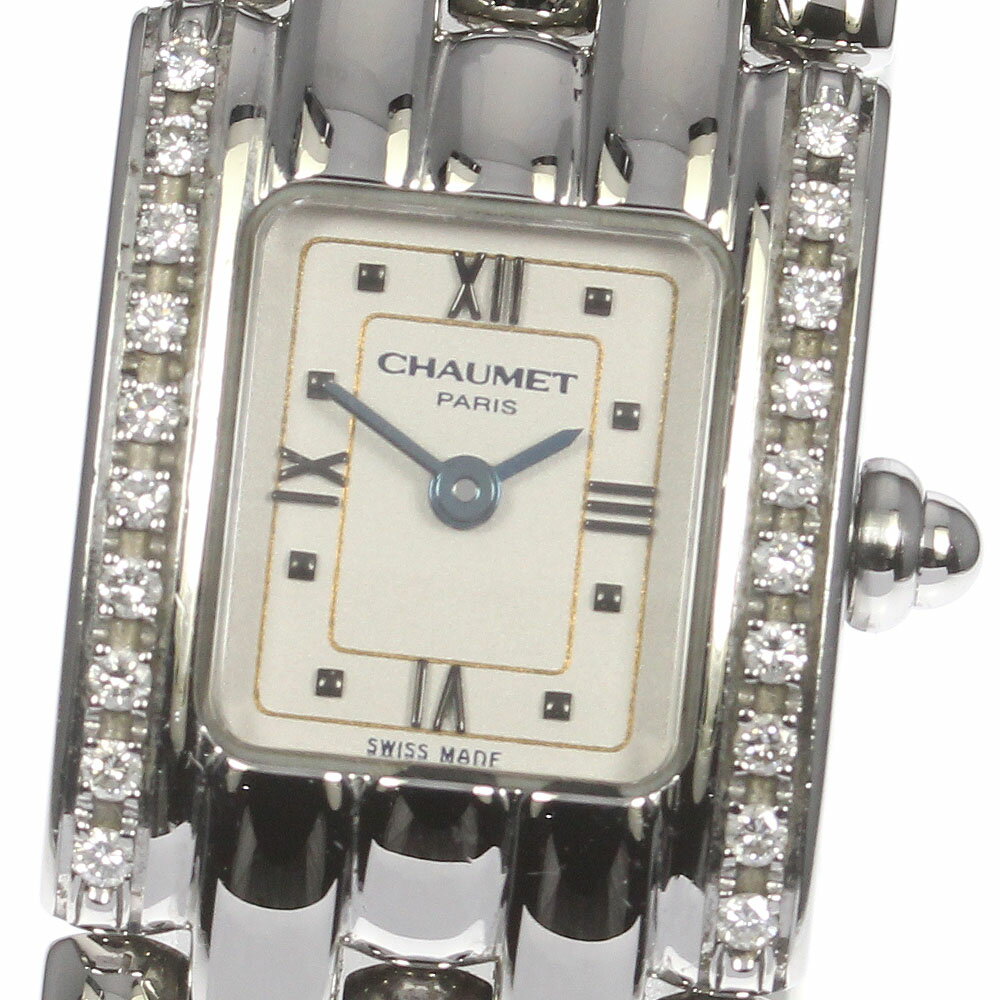 【Chaumet】ショーメ ケイシス サイドダイヤ クォーツ レディース_713263【中古】