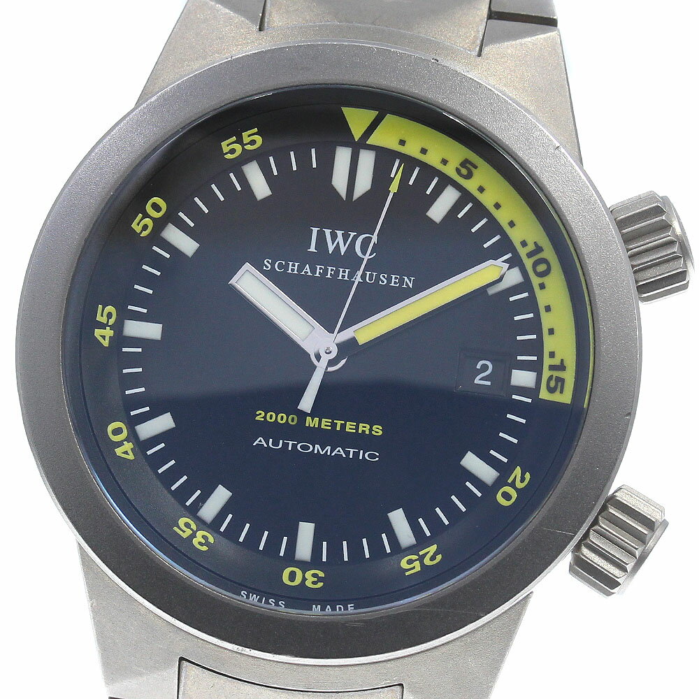 【IWC SCHAFFHAUSEN】IWC アクアタイマー オートマティック2000 デイト IW3 ...