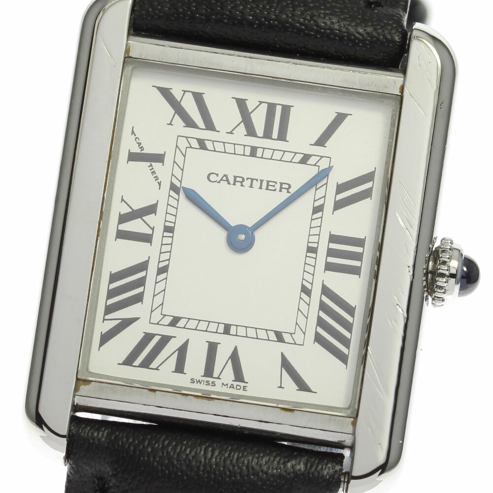 【CARTIER】カルティエ タンクソロSM W1018255 クォーツ レディース_715041【 ...