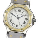 ☆訳あり【CARTIER】カルティエ サントスオクタゴンSM 自動巻き レディース_604405【中古】