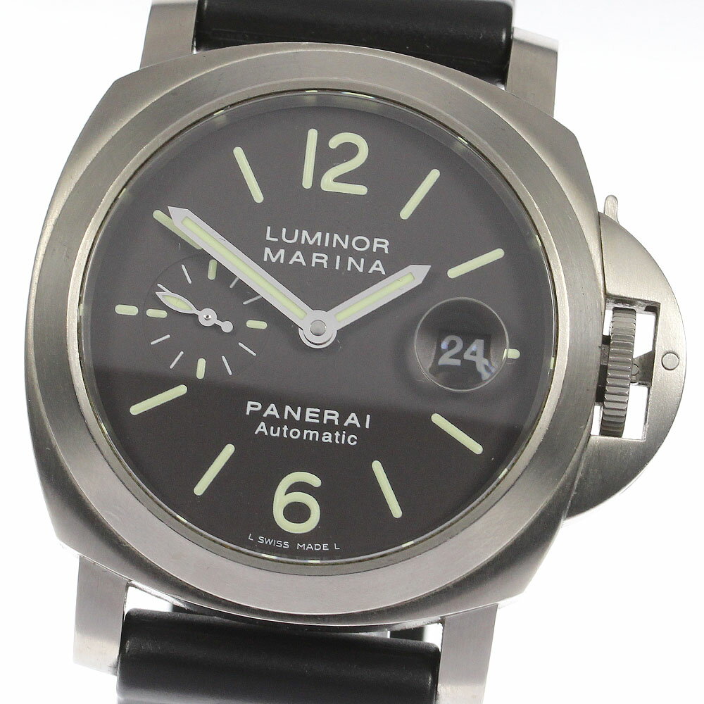 パネライ PANERAI PAM00240 ルミノール マリーナ デイト 自動巻き メンズ 箱・保証 ...