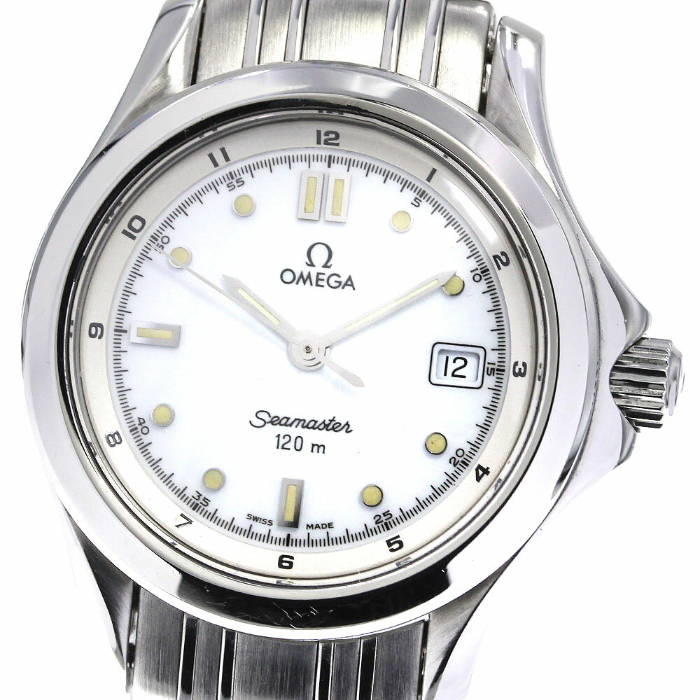 【OMEGA】オメガ シーマスター120 デイト 2581.20 クォーツ レディース_704552【中古】