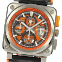 ★箱・保証書付き【Bell&Ross】ベル&ロス BR03 エアロGT 500本限定 BR03-94-AERO-GT-ORENGE 自動巻き メンズ_716781【中古】(2)