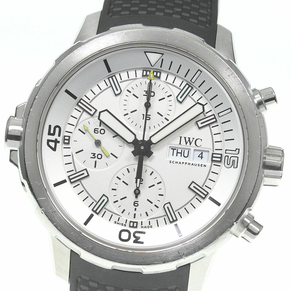 ★保証書付き【IWC SCHAFFHAUSEN】IWC アクアタイマー クロノグラフ IW376801 自動巻き メンズ_719801【ev20】【中古】