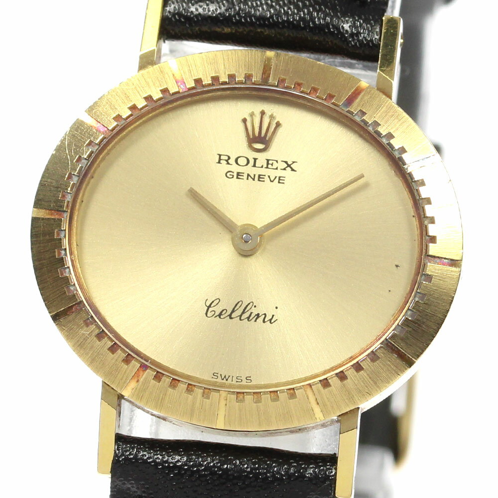 【ROLEX】ロレックス チェリーニ K18YG Cal.1600 4081 手巻き レディース_719020【中古】