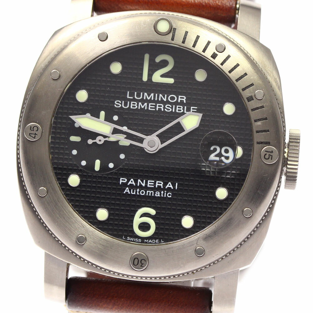 ☆訳あり 【PANERAI】パネライ ルミノール サブマーシブル PAM00025 自動巻き メンズ ...