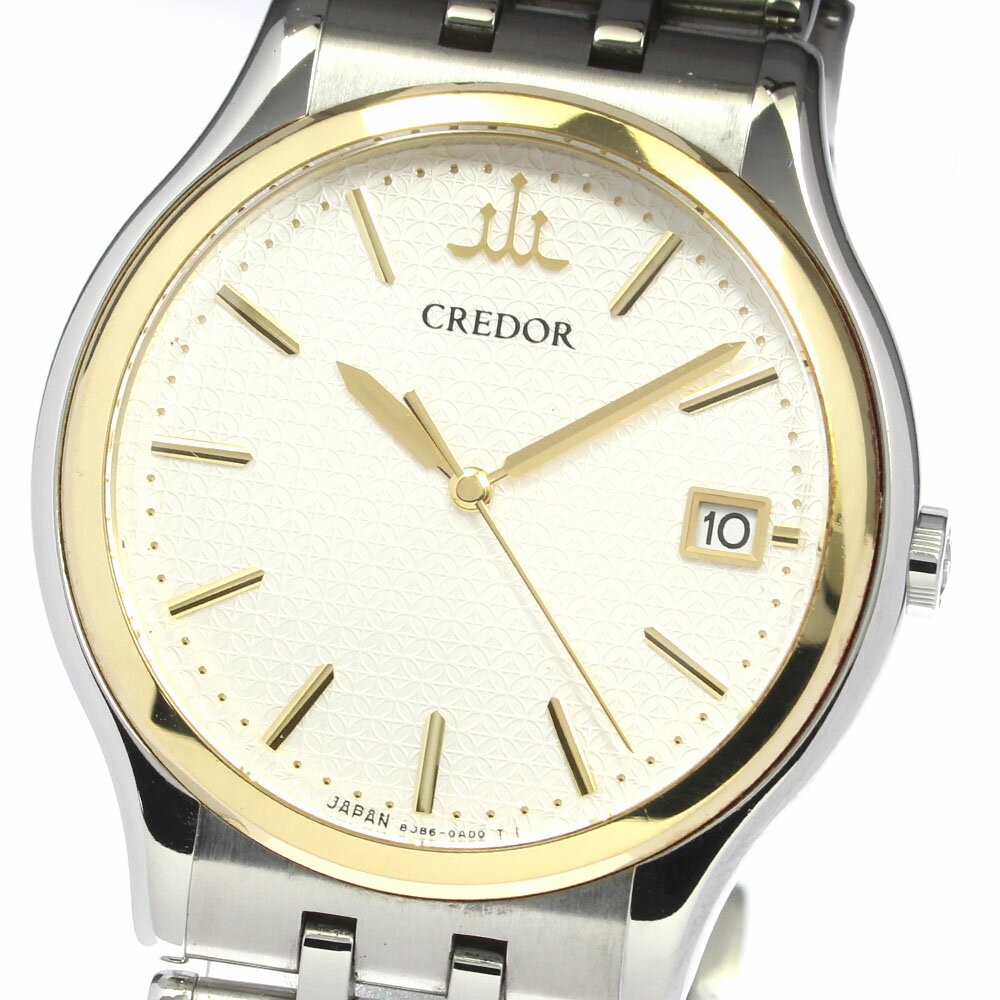 【SEIKO】セイコー クレドール シグノ 七宝ダイアル デイト GCAZ054/8J86-7A00 クォーツ メンズ_717200【中古】のサムネイル