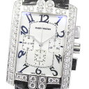 ハリーウィンストン HARRY WINSTON AVCACH32WW006 アヴェニューC K18WG ダイヤベゼル クロノグラフ 自動巻き メンズ 内箱付き_669946【中古】