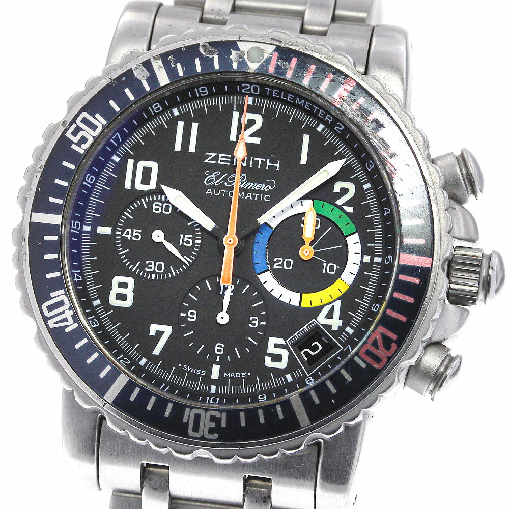 【ZENITH】ゼニス エルプリメロ レインボーフライバック クロノグラフ 01/02.0480.405 自動巻き メンズ_714315【中古】
