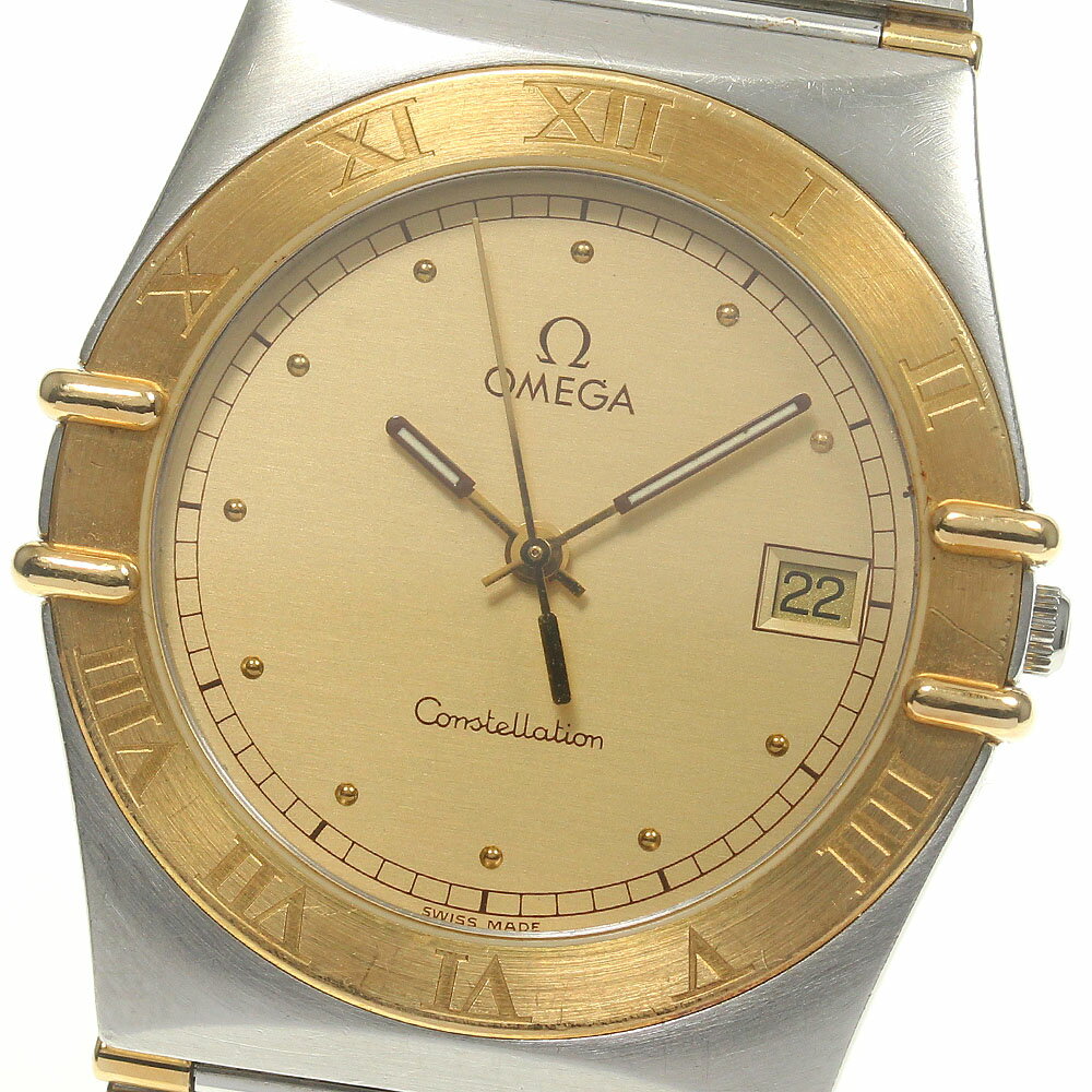 【OMEGA】オメガ コンステレーション YGコンビ フルバー クォーツ メンズ_730806【中古】