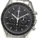 ☆美品 ★保証書付き【OMEGA】オメガ スピードマスター プロフェッショナル クロノグラフ ムーンフェイズ 3576.50 手巻き メンズ_731546【中古】