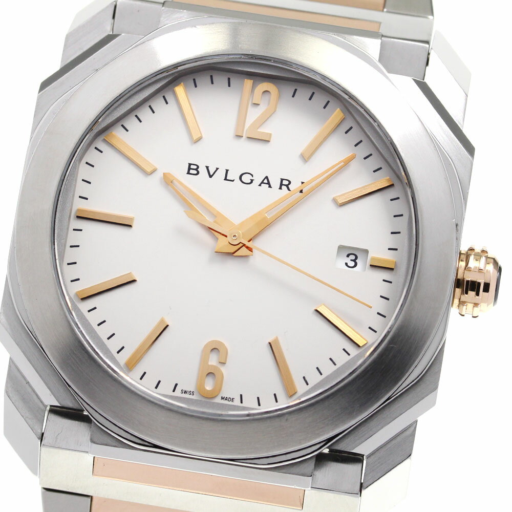 ☆良品 【BVLGARI】ブルガリ オクト ソロテンポ デイト BGO38S 自動巻き メンズ_723464【中古】