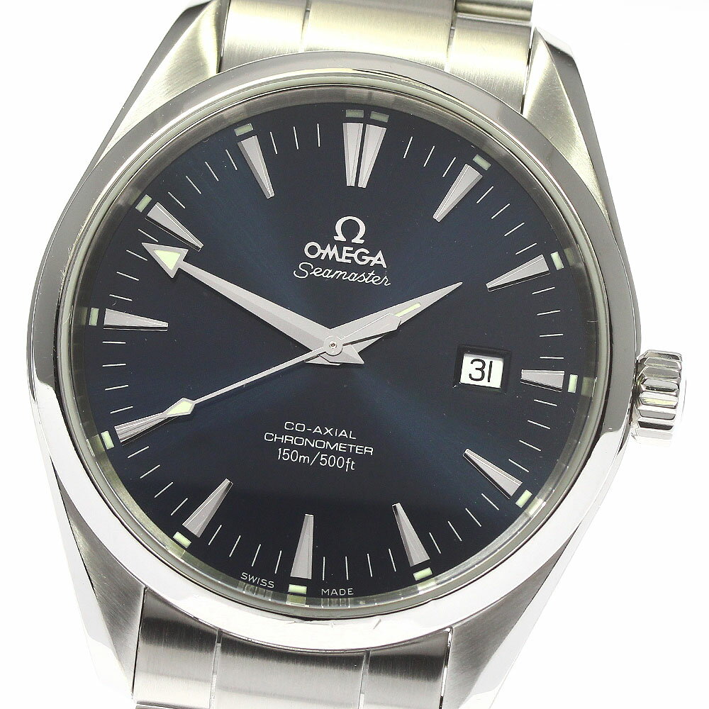 ☆良品 【OMEGA】オメガ シーマスター アクアテラ デイト 2502.80 自動巻き メンズ_733043【ev20】【中古】