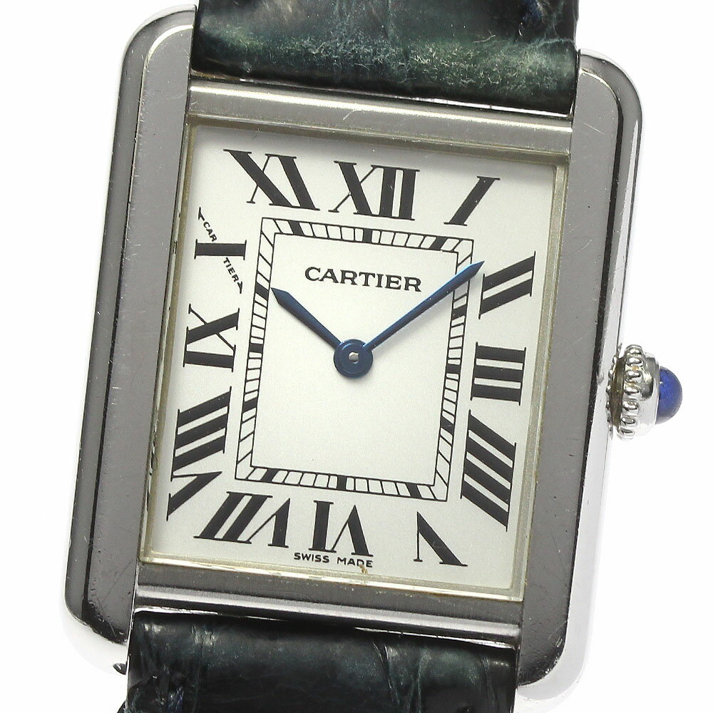 【CARTIER】カルティエ タンクソロ SM W1018255 クォーツ レディース_721982【中古】