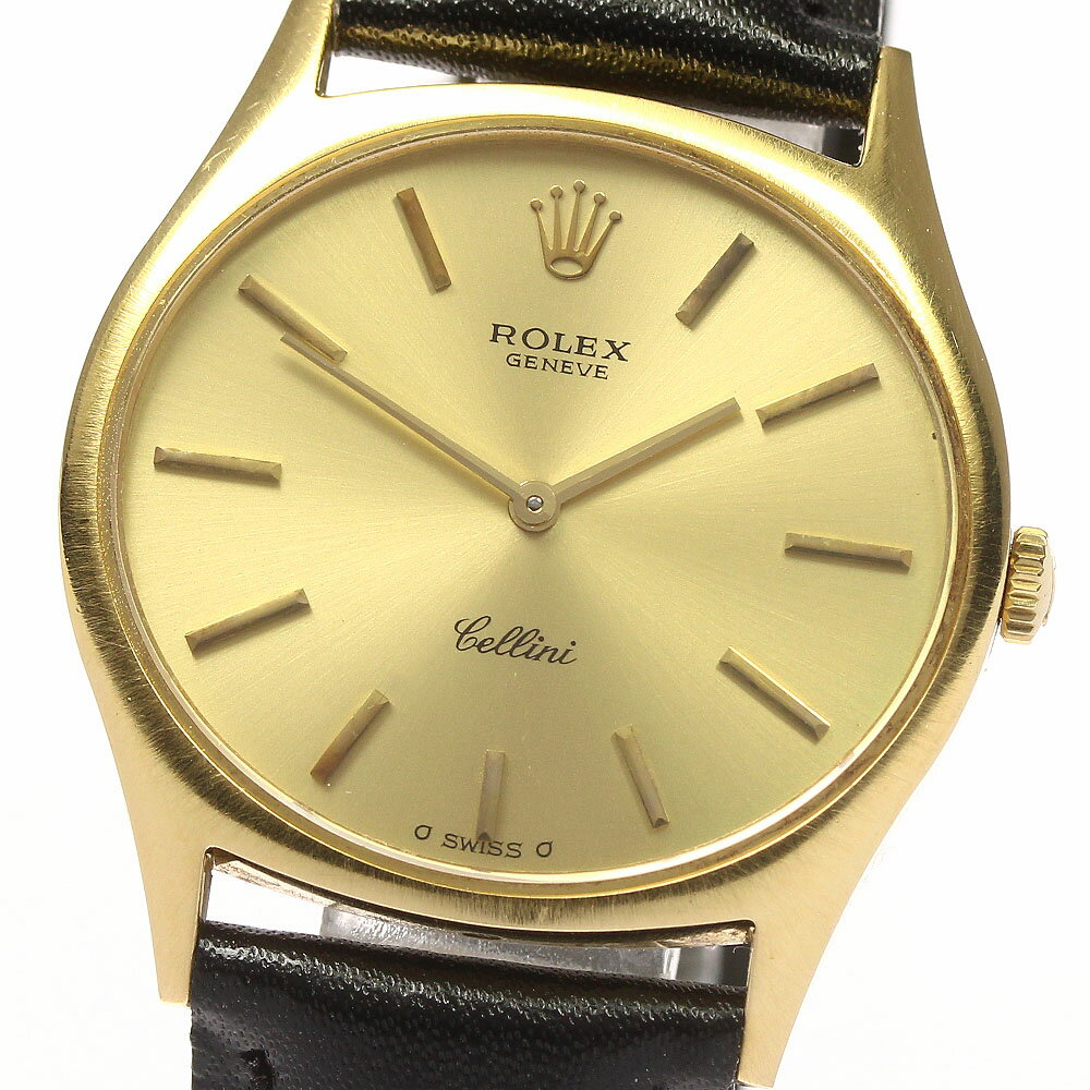 【ROLEX】ロレックス チェリーニ K18YG cal.1600 4109 手巻き メンズ_735264【中古】