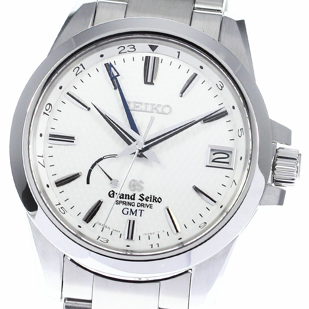 ★箱付き【SEIKO】セイコー グランドセイコー GMT パワーリザーブ SBGE009/9R66- ...