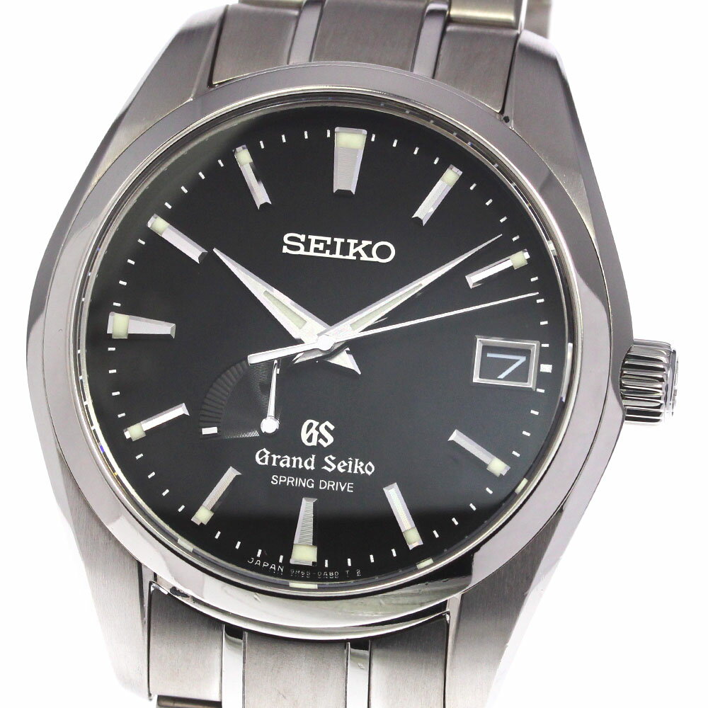 ☆良品 【SEIKO】セイコー グランドセイコー パワーリザーブ デイト SBGA041/9R65- ...