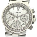 ブルガリ BVLGARI DG35SVCH ディアゴノ スポーツ ダイヤベゼル クロノグラフ 自動巻き ボーイズ 箱・保証書付き_736045【中古】