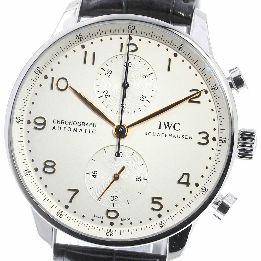 ★保証書付き【IWC SCHAFFHAUSEN】IWC ポルトギーゼ クロノグラフ IW371445 ...