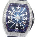 ☆美品 【FRANCK MULLER】フランクミュラー ヴァンガード ヨッティング パヴェダイヤ V45SCDTD 自動巻き メンズ_722613【中古】