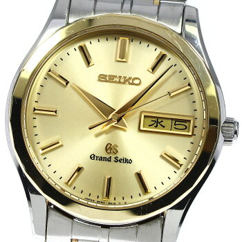 SEIKO Seiko Grand Seiko K18YG Bezel Day Date SBGT004 9F83 9A20 Quartz Men s  6 | eBay