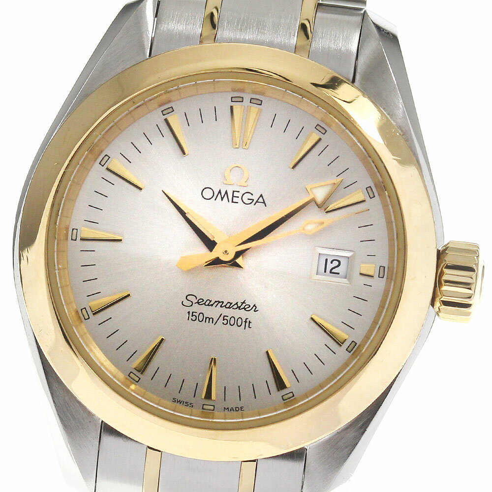 オメガ OMEGA 2377.30 シーマスター アクアテラ 150M デイト YGベゼル クォーツ ...