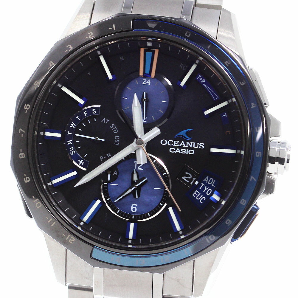 カシオ CASIO OCW-G2000C-1AJF オシアナス 世界1500本限定 ソーラー電波 メンズ 箱・保証書付き_744469【ev20】【中古】