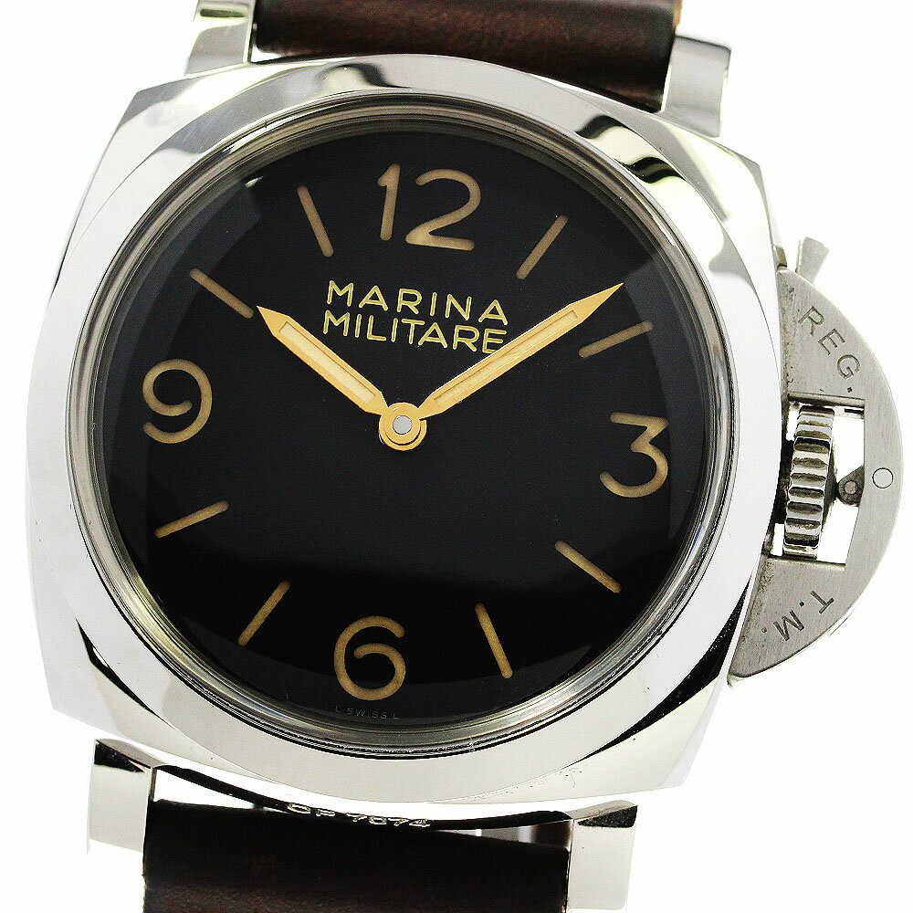 パネライ PANERAI PAM00673 ルミノール1950 マリーナミリターレ 3デイズ 手巻き メンズ _738493【ev15】【中古】