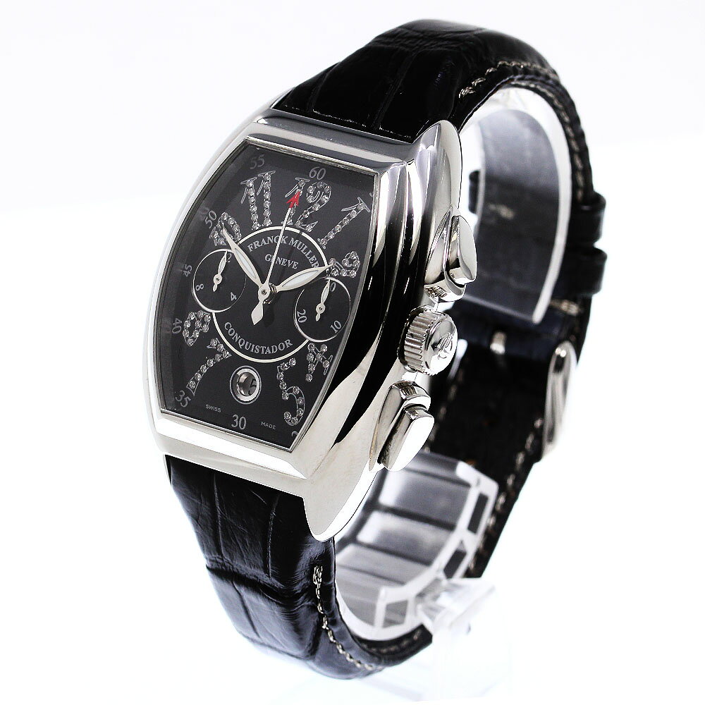 フランクミュラー FRANCK MULLER 8005CCCDJ コンキスタドール ジョーカー デイト 自動巻き メンズ _744815【中古】