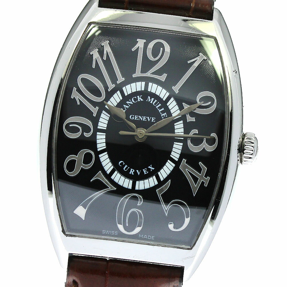 フランクミュラー FRANCK MULLER 6850BCREL トノー カーベックス レリーフ 自動巻き メンズ 保証書付き_743382【ev15】【中古】