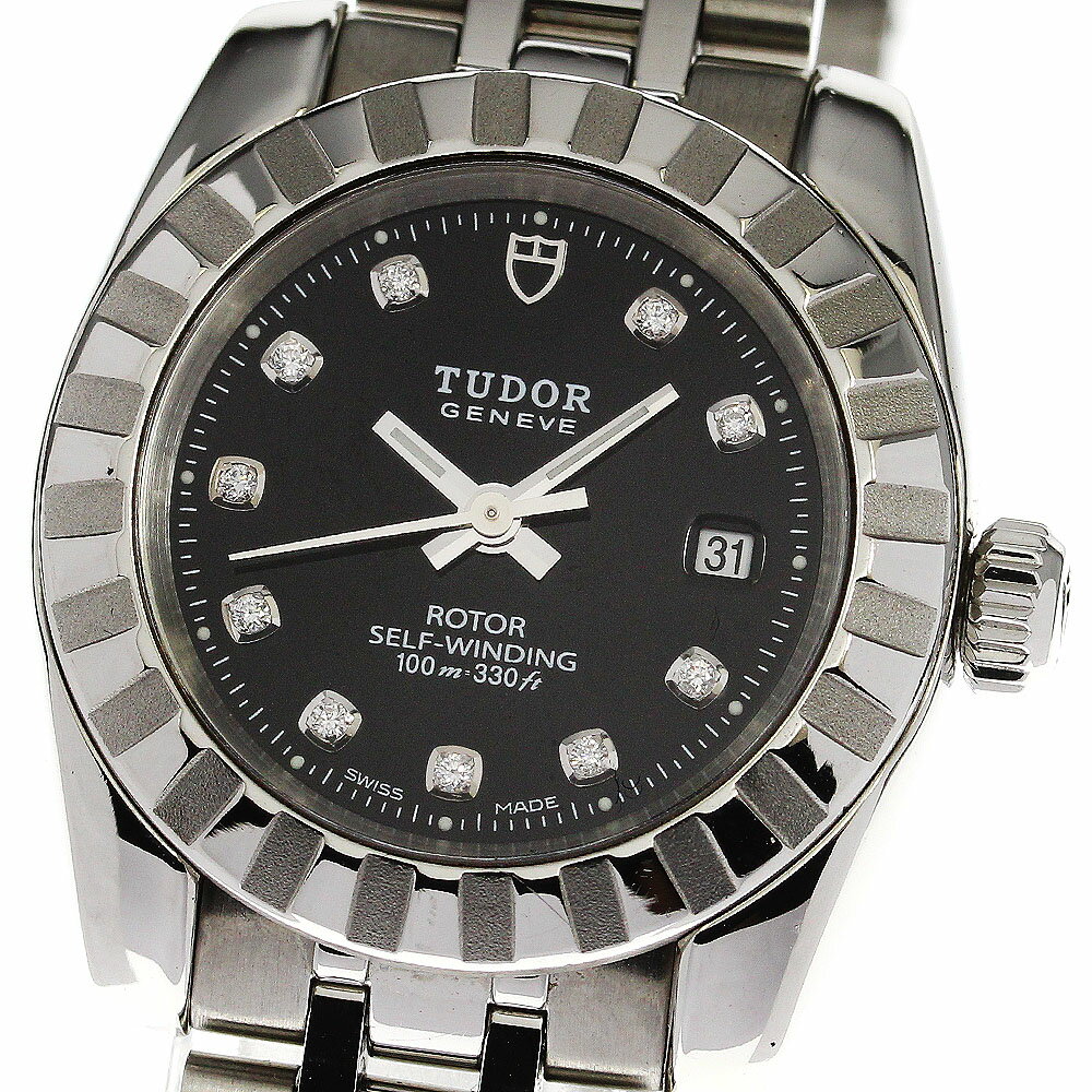 チュードル TUDOR 22010 クラシックデイト 10Pダイヤ 自動巻き レディース 良品 _7 ...