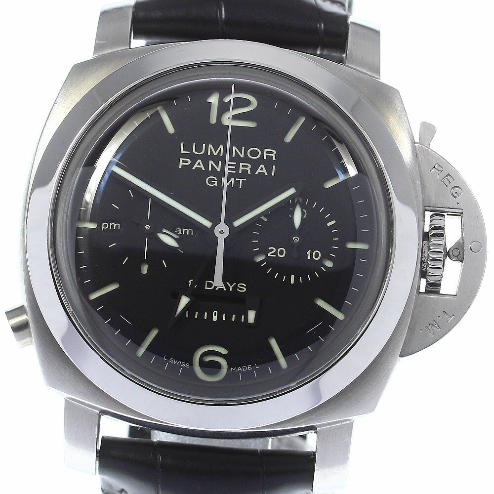 パネライ PANERAI PAM00275 ルミノール 8Days GMT クロノグラフ 手巻き メ ...